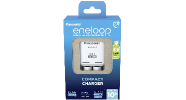 Panasonic Lader BQ-CC50 + 2x AA Eneloop AA 2000mAh