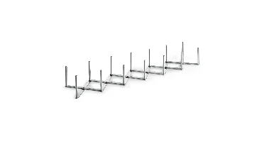 Rvs spareribhouder verstelbaar