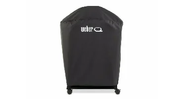 Weber Premium Barbecuehoes Q1000N Q2000N met Onderstel Stand Zwart BBQ Hoes Beschermhoes Cover