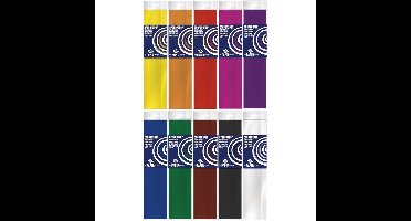 10x Crepe papier basis pakket 250 x 50 cm knutsel materiaal