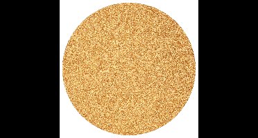 1x Ronde placemats/onderleggers goud met glitters 33 cm