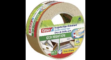 1x Tesa dubbelzijdig tapijttape wit op rol 25 meter