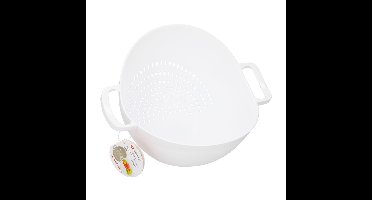 2 in 1 vergiet wit 26 x 16 cm kunststof