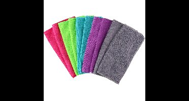 20x Microvezel huishoud/schoonmaakdoek - gekleurd - 30 x 30 cm