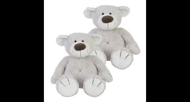 2x stuks happy Horse pluche grijze beer Baggio knuffel 22 cm speelgoed