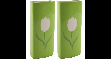 2x Stuks Radiatorbak luchtbevochtiger/waterverdamper - porselein - 20 x 8 cm