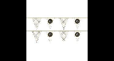 3x Leeftijd vlaggenlijnen verjaardag vlaggetjes 65 jaar papier 600 cm