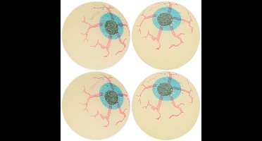 4x Glow in the dark oogballen