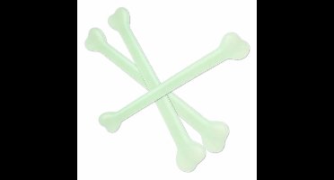 6x Glow in the dark bot verkleed accessoire 40 cm