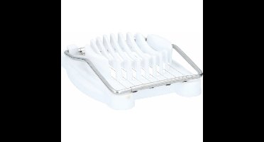 Alpina Eiersnijder - RVS - 10 cm - ei snijder - vaatwasserbestendig - wit - plastic