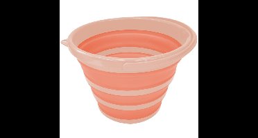 Alpina Schoonmaakemmer - opvouwbaar - 10L - emmer - wit/zalmroze - 32