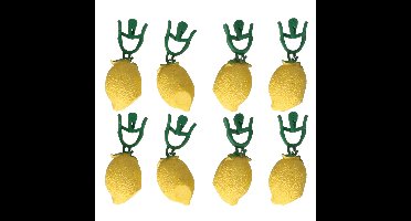 Alpina Tafelkleed gewichten - 8x - metaal - Citroentjes - steentjes gewichten