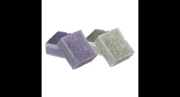 Amberblokjes/geurblokjes - jasmijn en lavendel - 6x stuks - huisparfum
