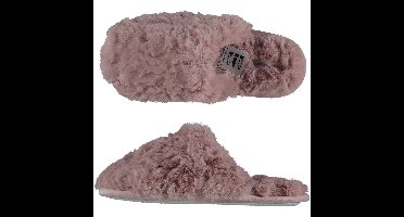 Apollo Instap slippers/pantoffels Fluffy - dames - roze - maat 39-40 - huissloffen