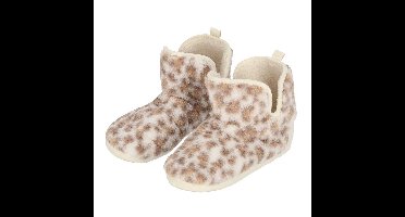 Apollo kindersloffen - luipaard - lichtbruin - pantoffels - met antislip - voor kinderen