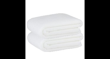 Articasa Sneeuwdekens - 2x - wit - 90 x 120 cm - polyester - sneeuwtapijt - kerstversiering