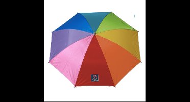 Atosa Design parasol - Multi kleuren - 180 x 200 cm - zomer/strand - 8 vlakken