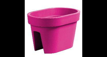 Balkon plantenpot/bloempot - fuchsia roze - 40 x 27 x 25 cm - 12 liter - kunststof