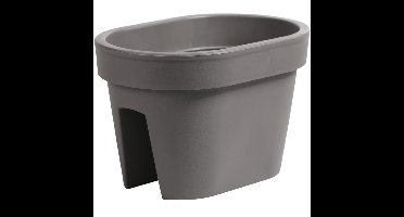 Balkon plantenpot/bloempot - taupe - 40 x 27 x 25 cm - 12 liter - kunststof