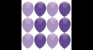 Ballonnen verjaardag/thema feest - 200x stuks - lila/paars