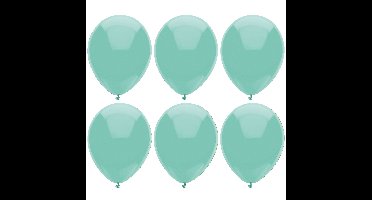 Ballonnen verjaardag/thema feest - 300x stuks - mintgroen - 29 cm