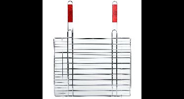 BBQ/barbecue rooster - klem grill - metaal - 52 x 40 x 1 cm - Extra groot formaat