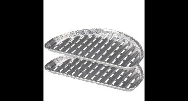 BBQ Collection barbecue grillschalen - Set van 16x stuks - 33 x 19 cm - Vlees grillen - BBQ rooster