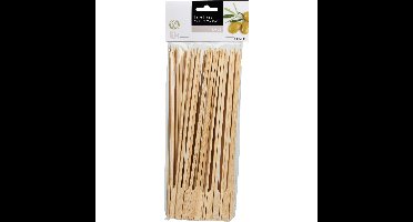 BBQ Sate/spiesjes prikkers - 50x - bamboe hout - 25 cm - spiezen - satestokjes