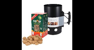 BBQ set - aanmaakblokjes 100x - houtskoolstarter - bbq starten