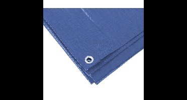 Benson afdekzeil - blauw - 6 x 8 m - bevestiging ogen - grondzeil - dekzeil