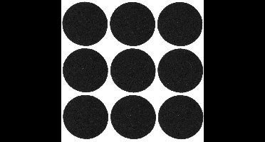 Benson Antikrasvilt - zelfklevend - 24x stuks - 2.8 cm - zwart - meubelviltjes