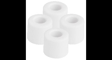 Benson Deurbuffers / deurstoppers rubbers - 4x - wit - 30 x 25 mm - met schroefbevestiging