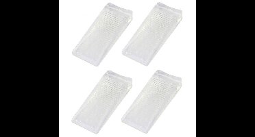 Benson Deurwig - 4x - flexibel rubber - 21 mm - stopper - transparant - deurstop