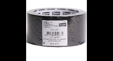 Benson ducttape/reparatietape universeel zwart 10 meter