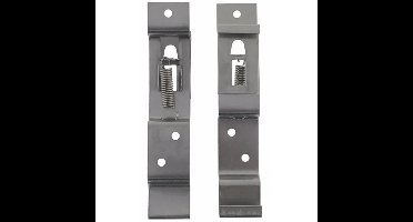 Benson Kentekenplaat klemmen - 2x stuks - RVS - nummerplaat bevestigen - aanhanger