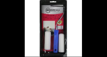 Benson Lakroller/schuimroller schilderset - B10 cm - met verfbak en beugel - Schilderset