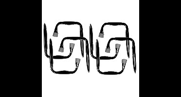 Benson ophanghaak Jumbo - 8x stuks - gereedschapshaak - metaal - schuur / werkplaats