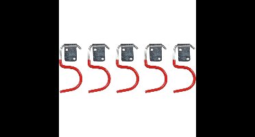 Benson ophanghaken S - 5x stuks - gereedschapshaak - metaal - schuur / werkplaats