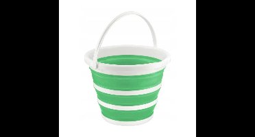 Benson Opvouwbaar emmer - groen - kunststof - 5L - camping - afwasteil