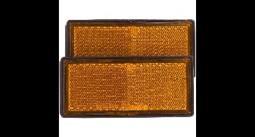 Benson Reflector - set 2x - oranje - schroefbevestiging - 86 x 40 mm