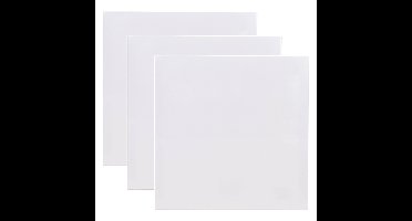 Benson Schildersdoek - 3x - 50 x 50 cm - blanco canvas - katoen - 280 grams