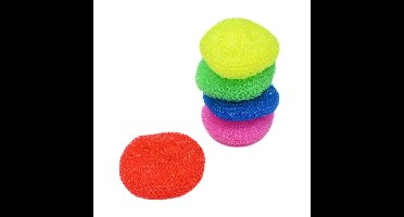 Benson schuursponzen - 5x - grof - groot - polyester - multi - voor pannen en meer