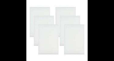 Benson Wonderspons - 6x stuks - wit - 12 cm - melamine - schoonmaken met water