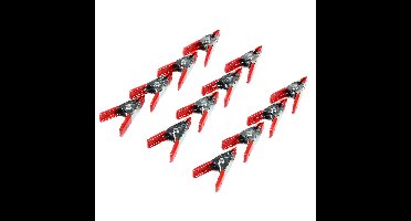 Benson Zeilklemmen/veerklemmen - 16x - staal - 5 cm - mini lijmklemmen