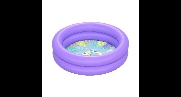Bestway babybadje - paars - opblaasbaar zwembadje - 61 x 15 cm - 2 rings