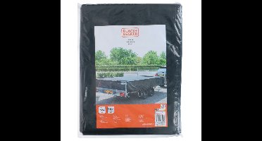 Black & Decker Afdekzeil/dekzeil aanhangers - zwart - waterdicht -3x4m