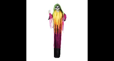 Boland Hangdecoratie skelet pop - neon - 120 cm - halloween/horror - decoratie