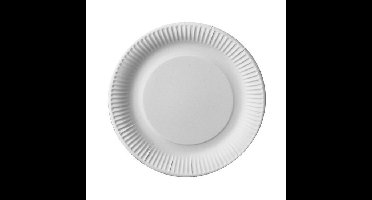 Bordjes - 50x - D23 cm - karton - wegwerpbordjes - feestbordjes composteerbaar