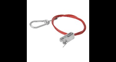 Breekkabel met gaffel voor geremde aanhanger - 1 meter - remkabel - vouwwagen - trailer