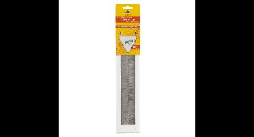 Brievenbusborstel - wit - kunststof - 34 x 8,3 cm - tochtafsluiter - energiebesparend